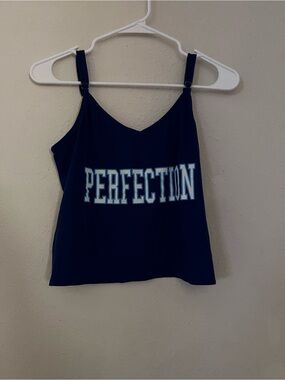 Fashion Nova Navy 'Perfection' Graphic Cami